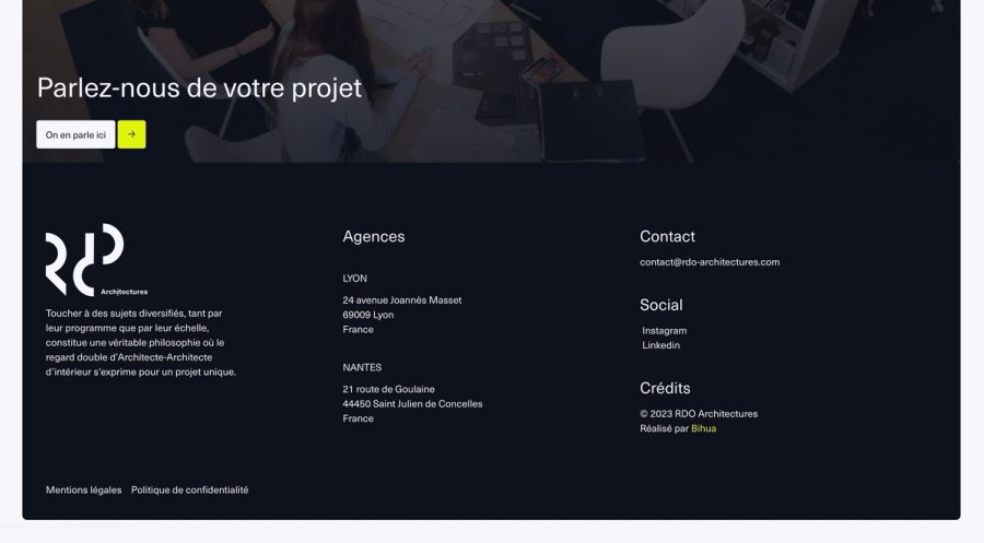 Pied de page