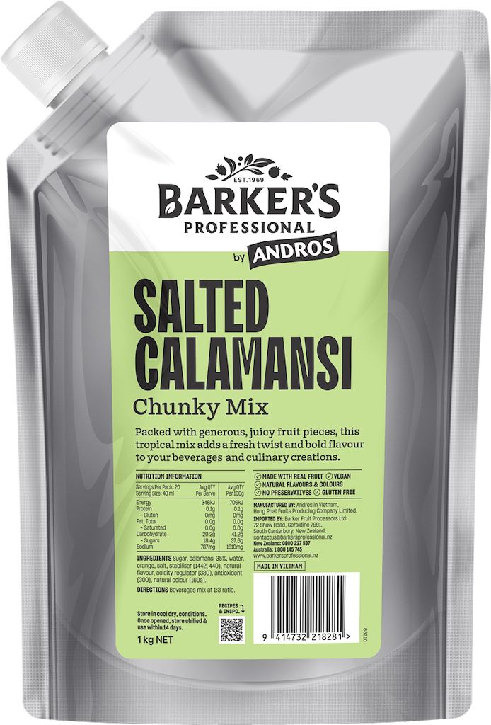Barker's Professional by Andros Salted Calamansi Chunky Mix