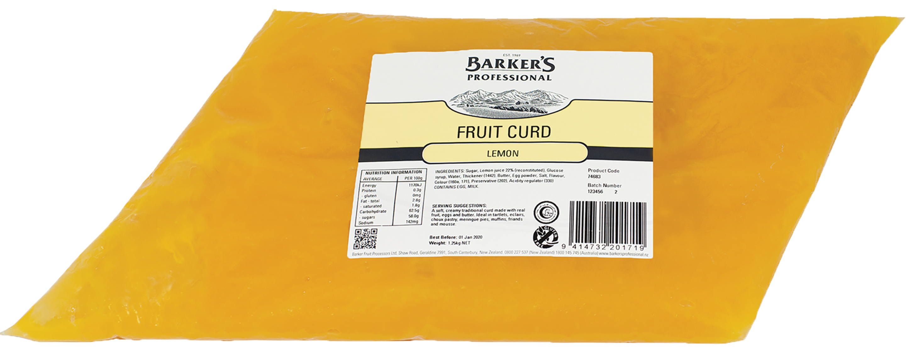 Lemon Fruit Curd 1.25kg