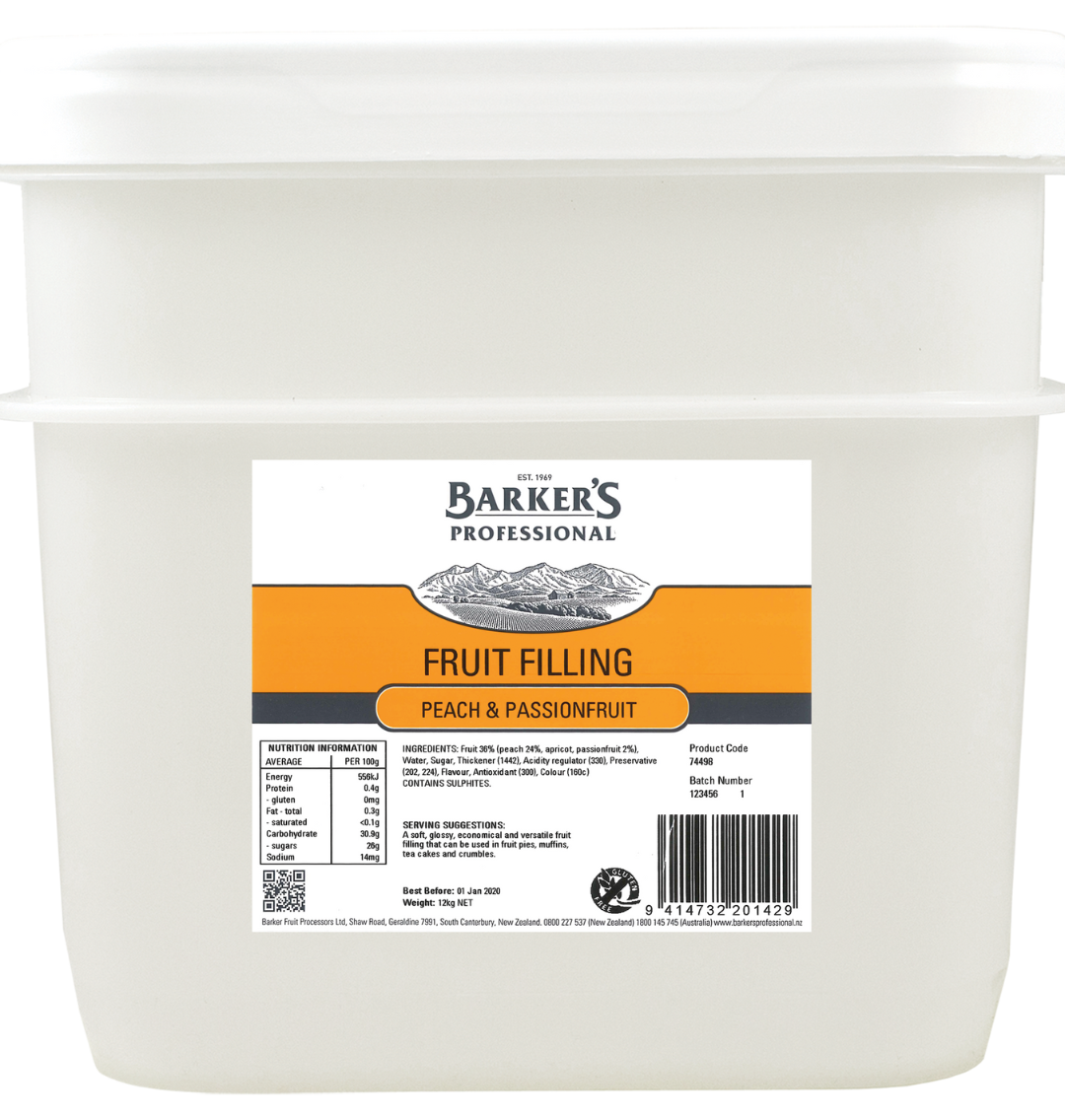 Peach & Passionfruit Fruit Filling 12kg