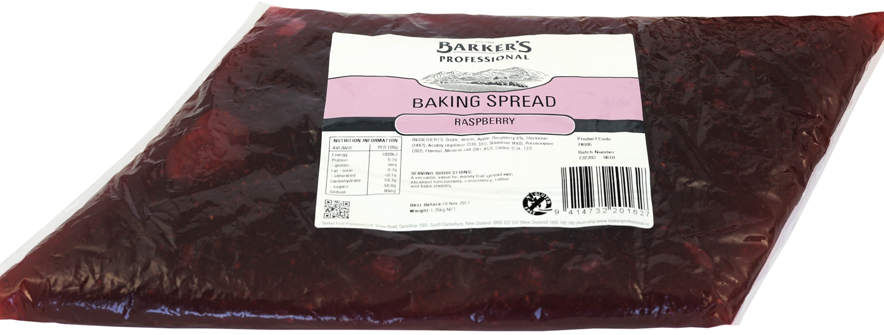 Raspberry Baking Spread 1.25kg