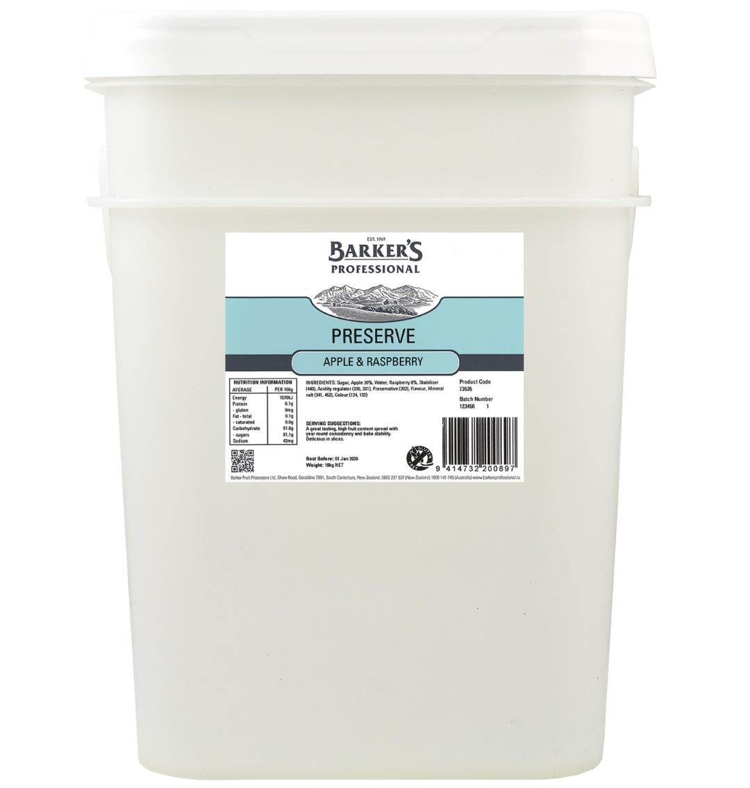 Apple & Raspberry Preserve 19 kg