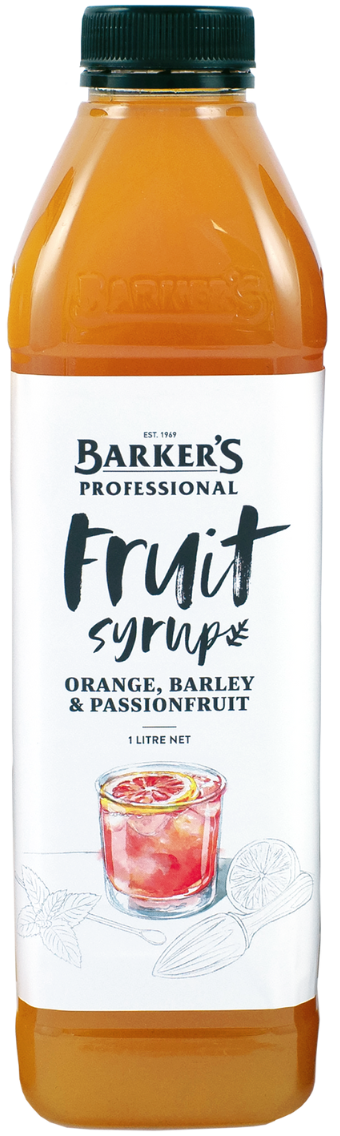 Orange Barley & Passionfruit Fruit Syrup 1L