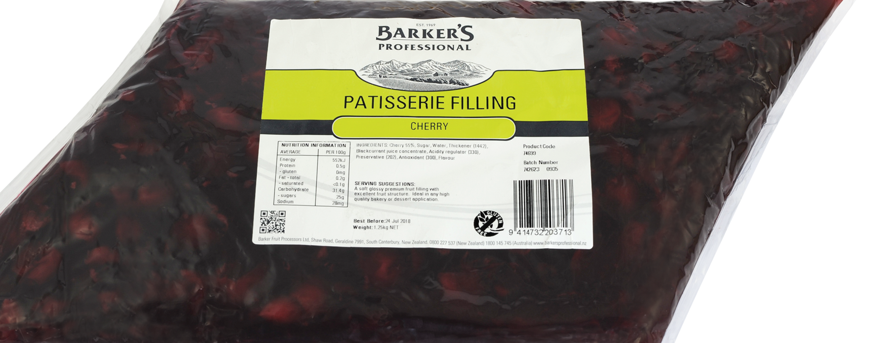 Cherry Patisserie Filling 1.25kg