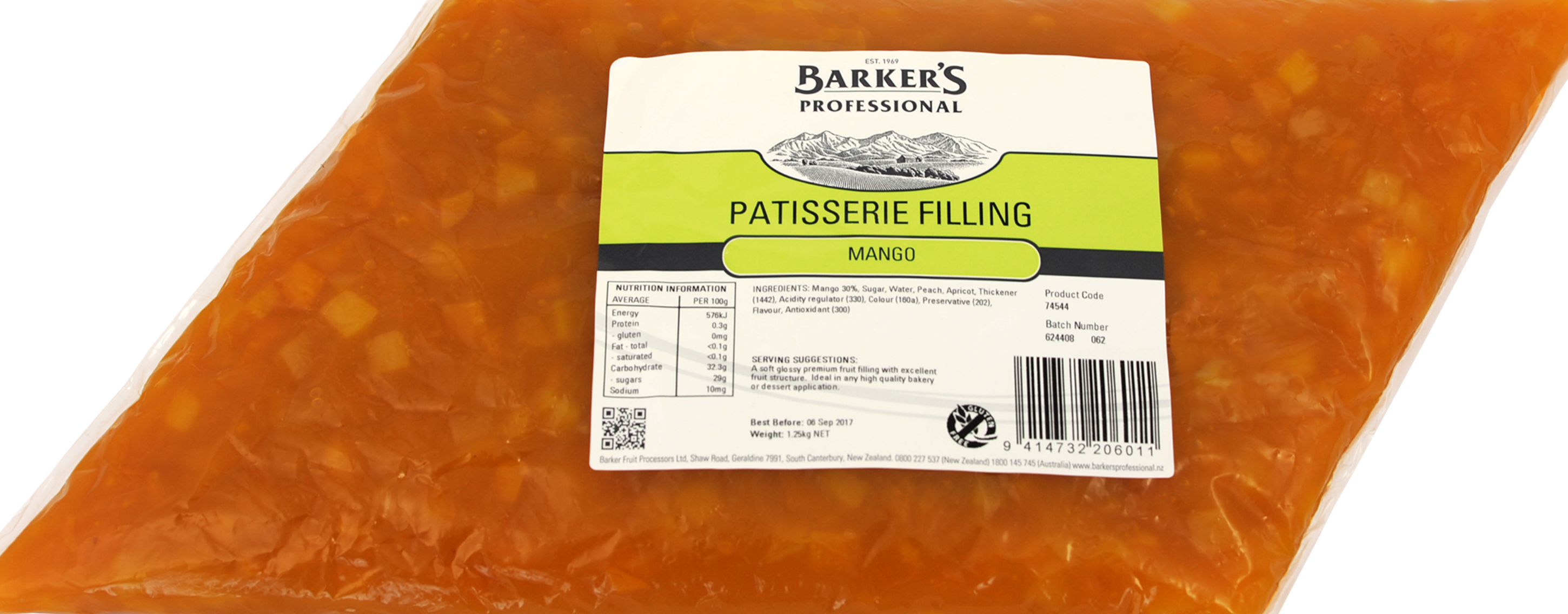 Mango Patisserie Filling 1.25kg