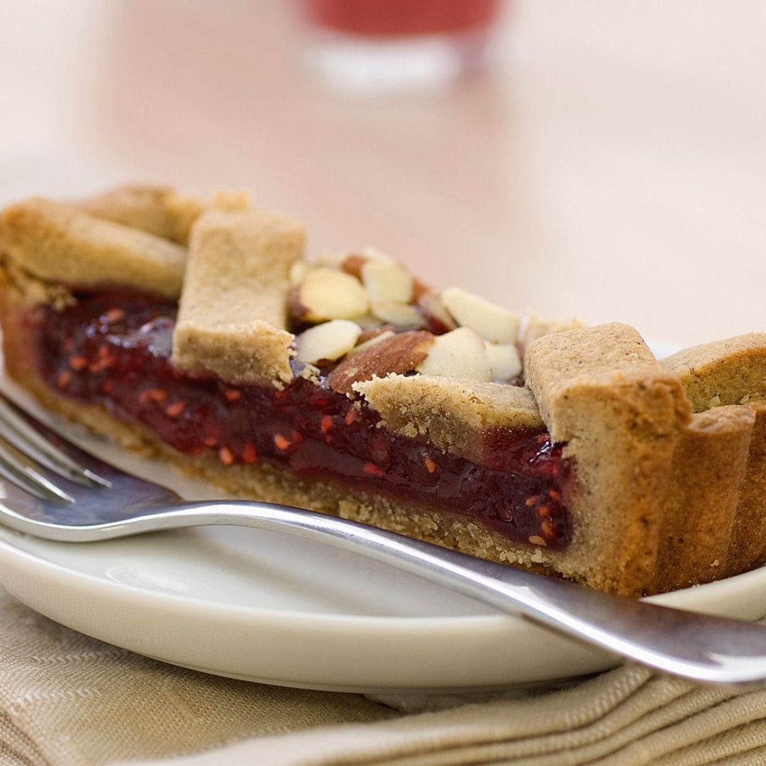 Recipe | Raspberry Linzer Flan | Barker's Professional