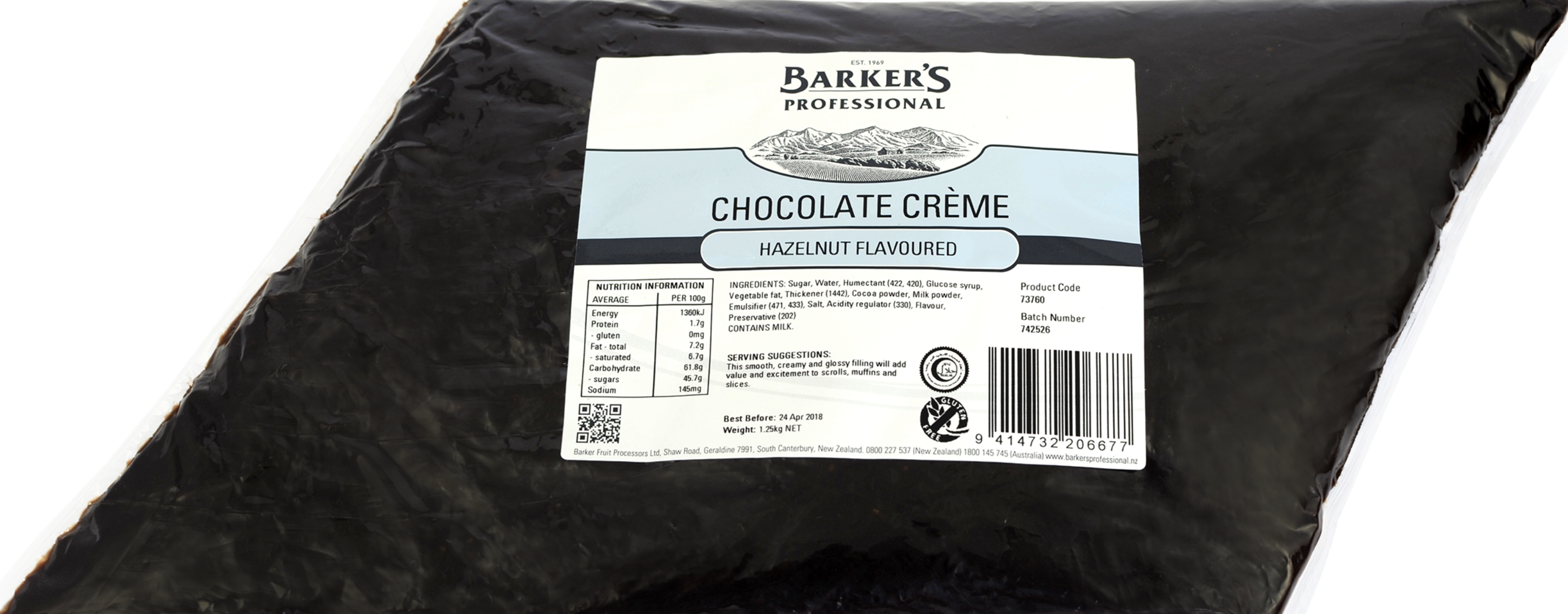 Hazelnut Flavoured Chocolate Crème 1.25kg
