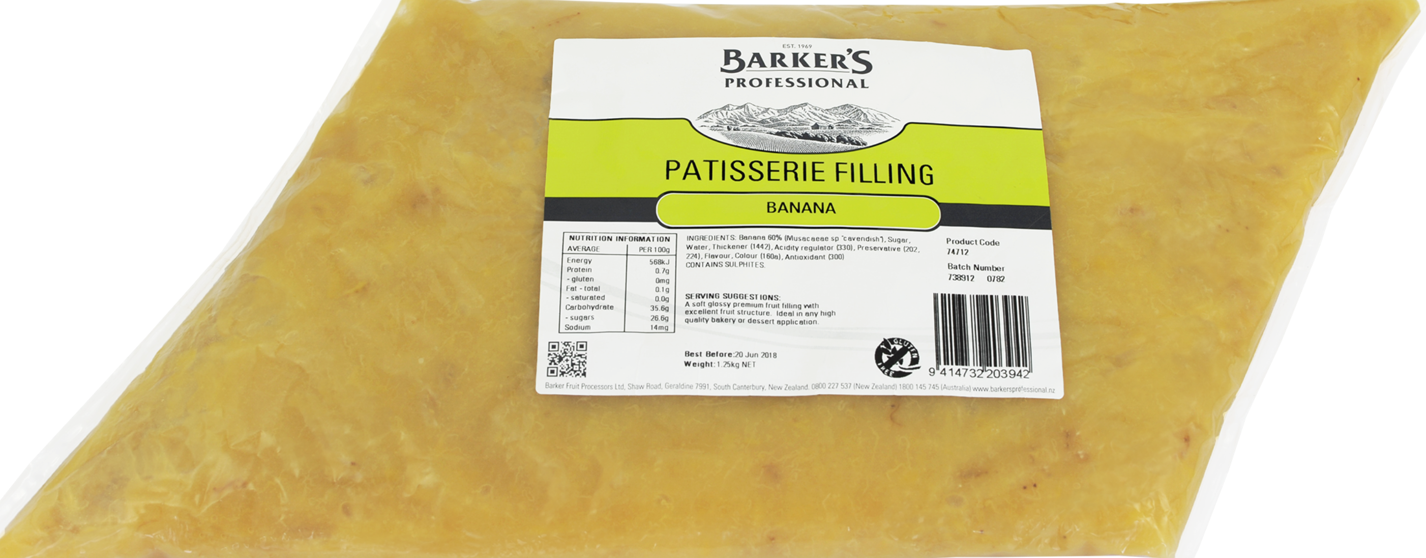 Banana Patisserie Filling 1.25kg