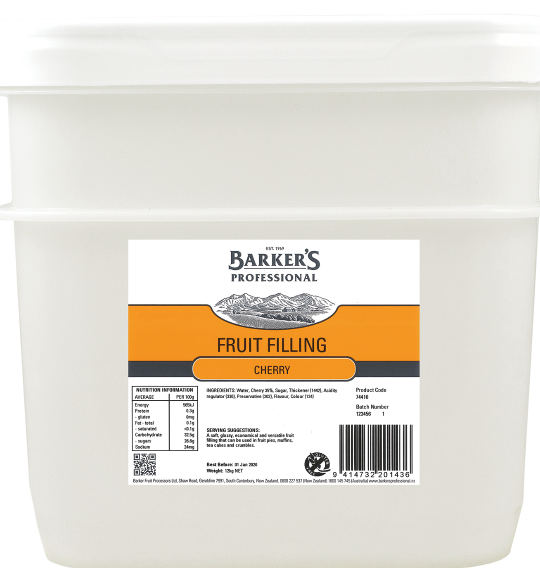 Cherry Fruit Filling 12kg