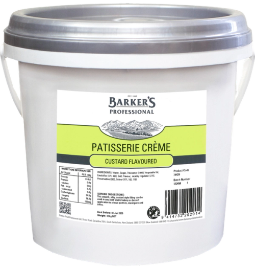 Custard Flavoured Patisserie Creme 4.5kg