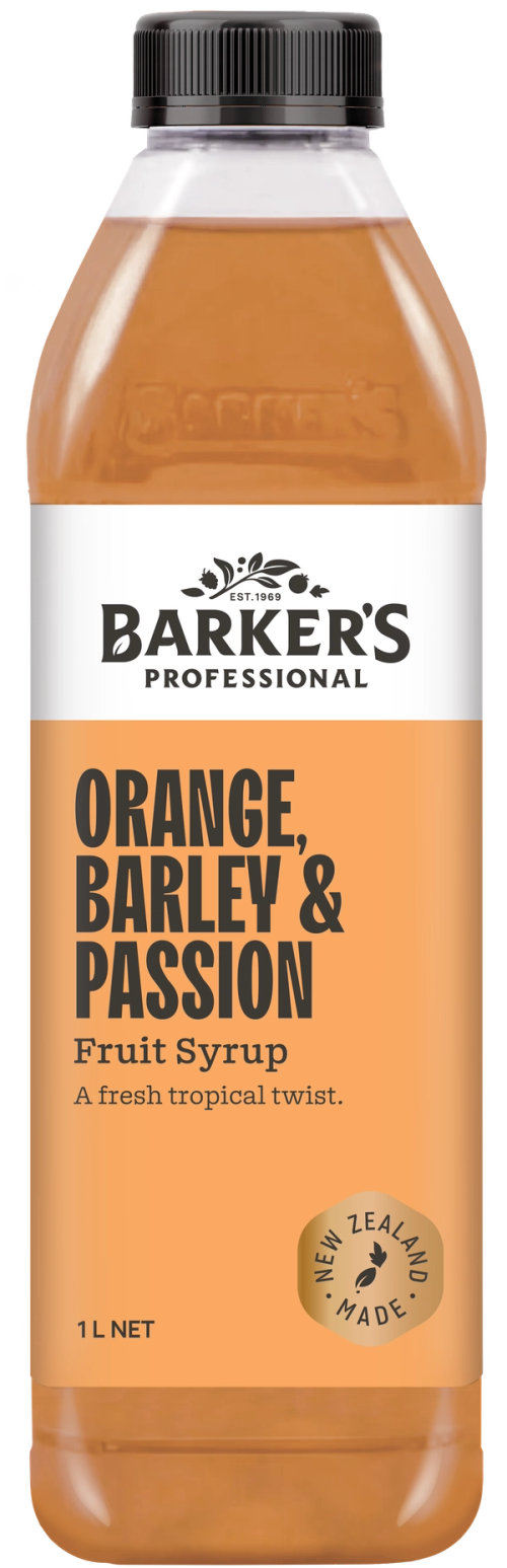 Orange Barley & Passionfruit Fruit Syrup 1L