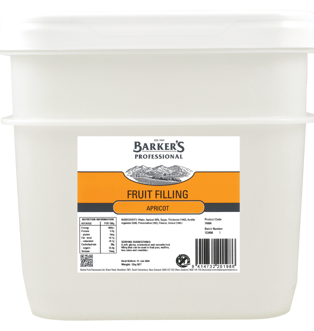 Apricot Fruit Filling 12kg
