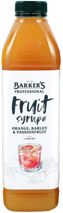Orange Barley & Passionfruit Fruit Syrup 1kg