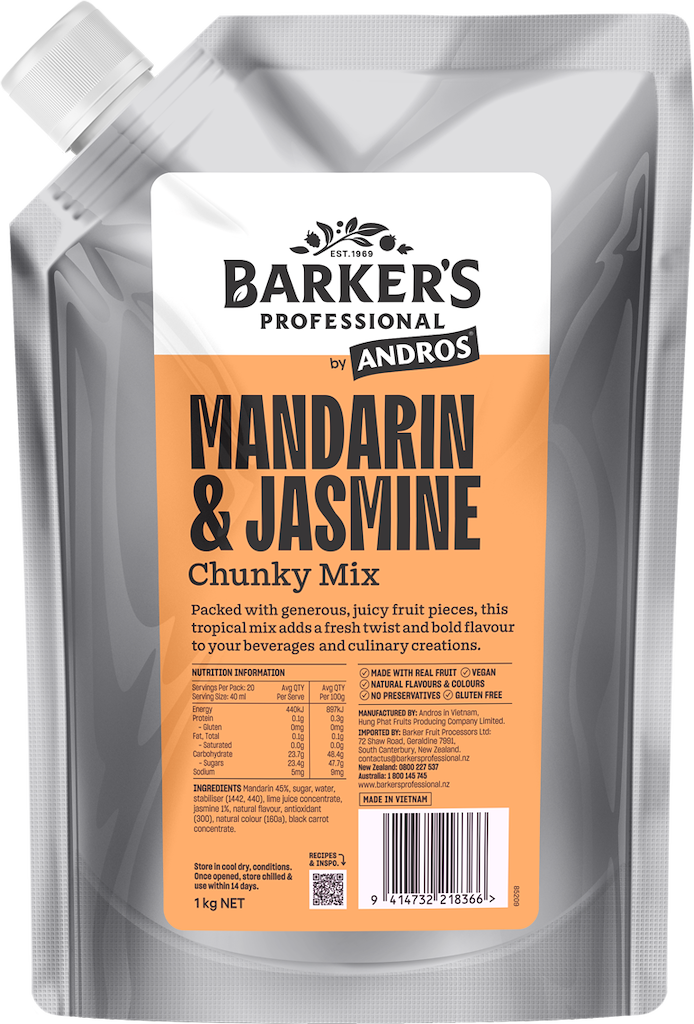 Barker's Professional by Andros Mandarin & Jasmine Chunky Mix
