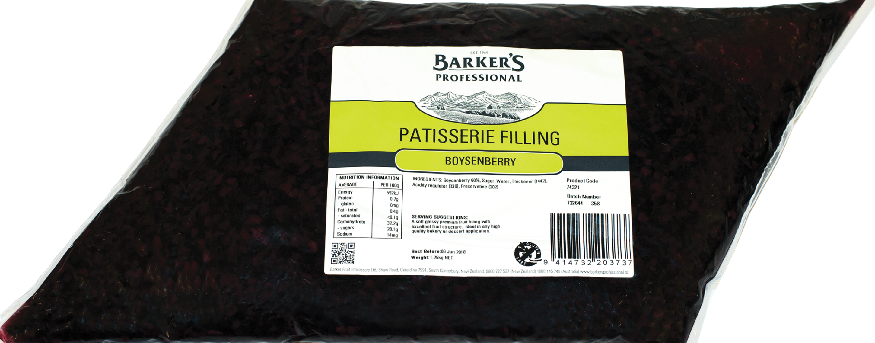 Boysenberry Patisserie Filling 1.25kg
