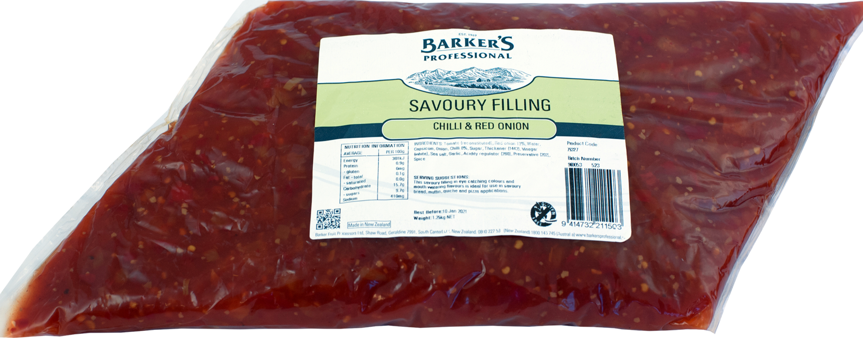 Chilli & Red Onion Savoury Filling 1.25kg