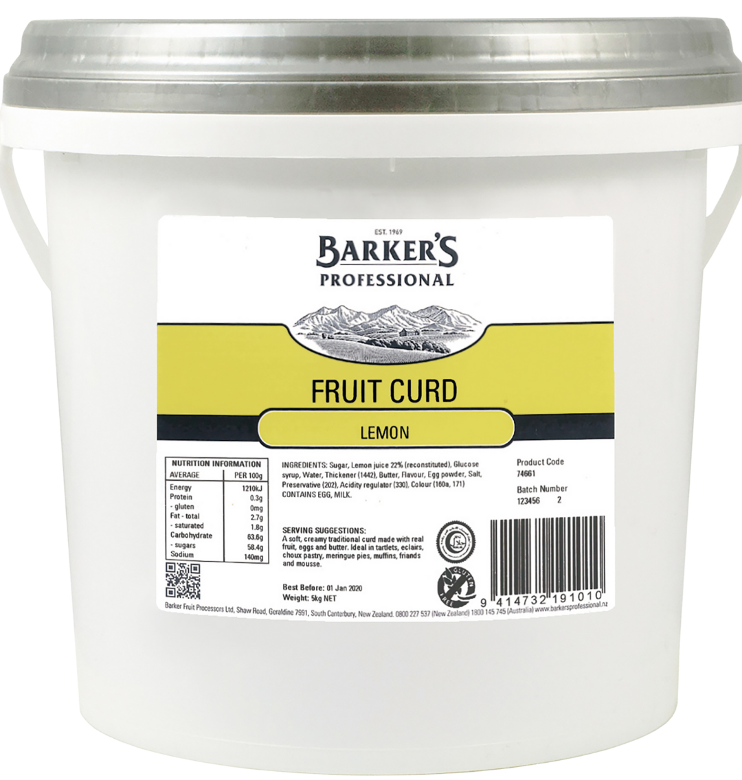 Lemon Fruit Curd 5kg