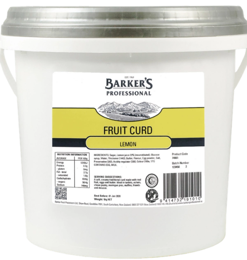 Lemon Fruit Curd 5kg