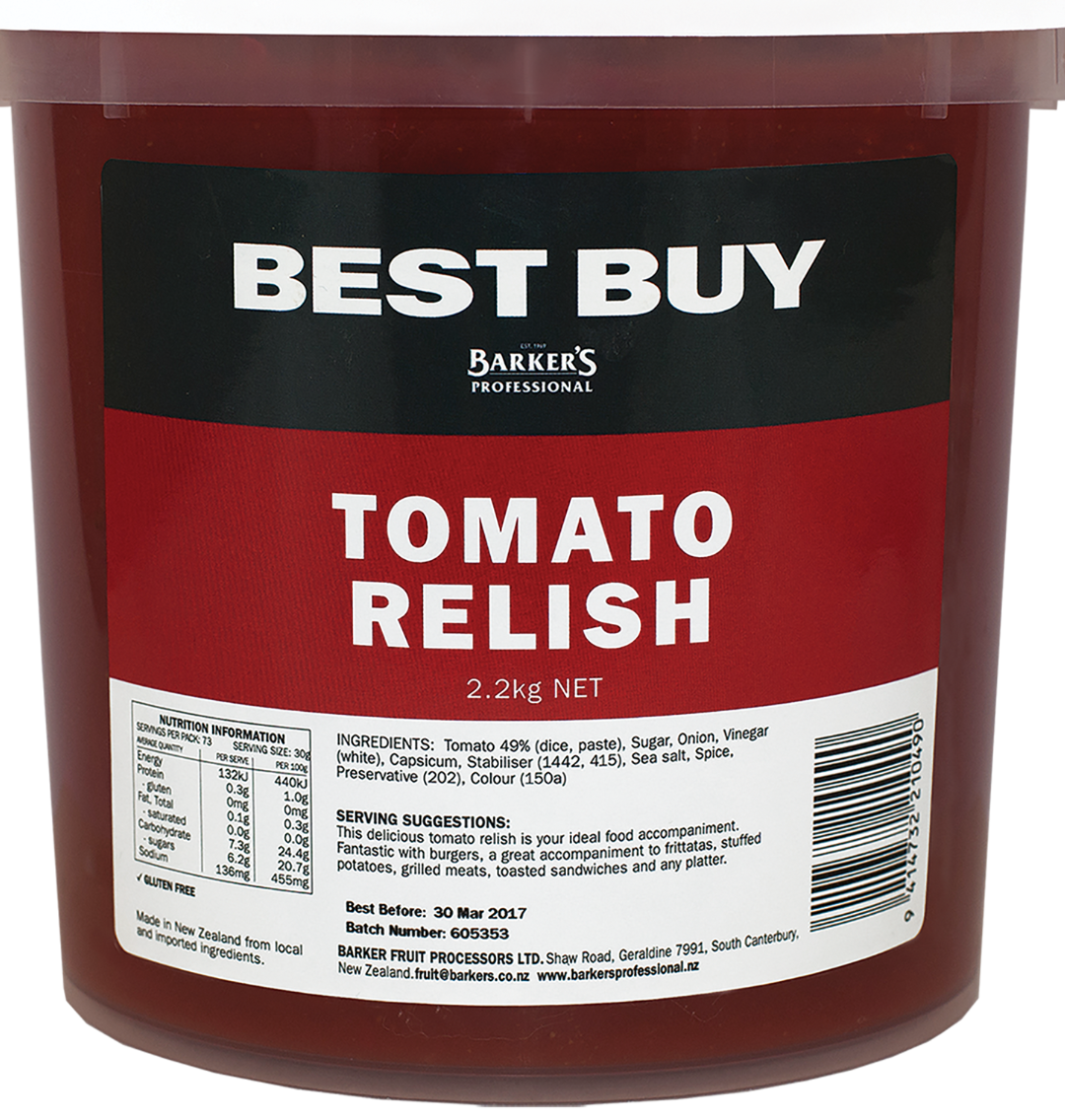 Best Buy Tomato Relish 2.2kg