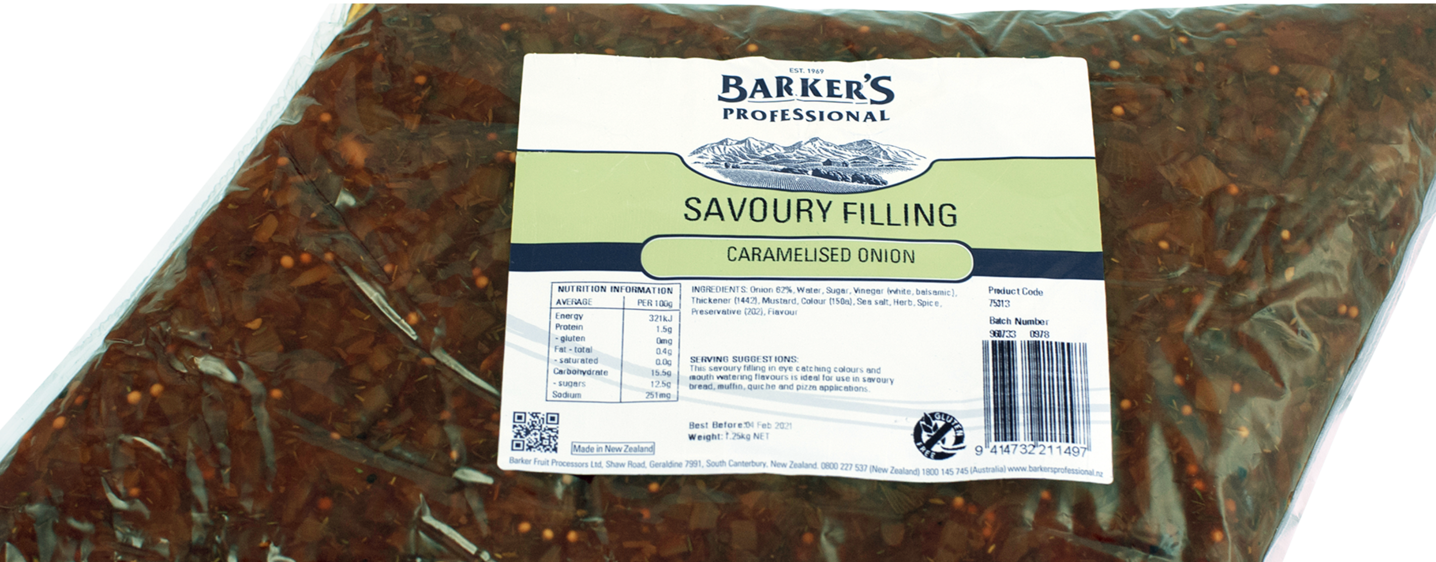 Caramelised Onion Savoury Filling 1.25kg