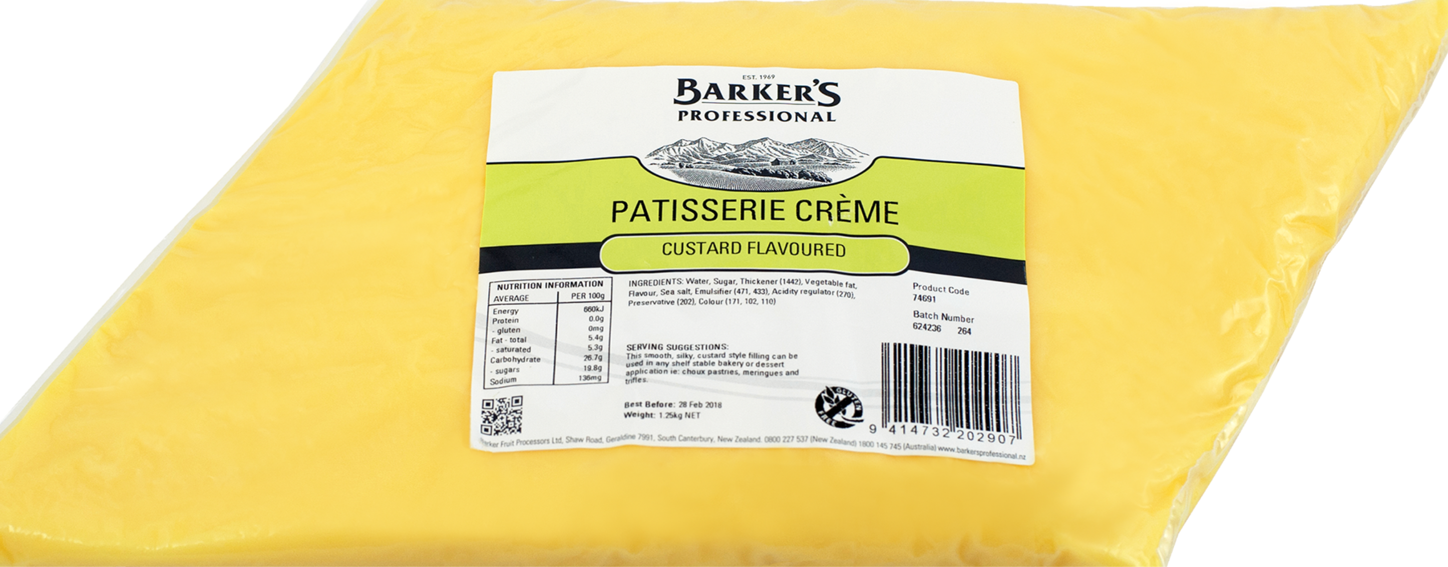Custard Flavoured Patisserie Crème 1.25kg