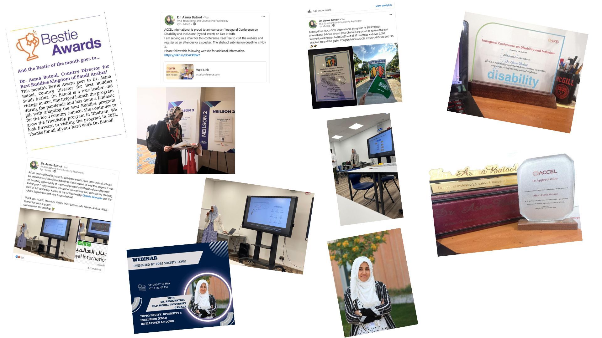 Professional Recognitions and Academic Achievements