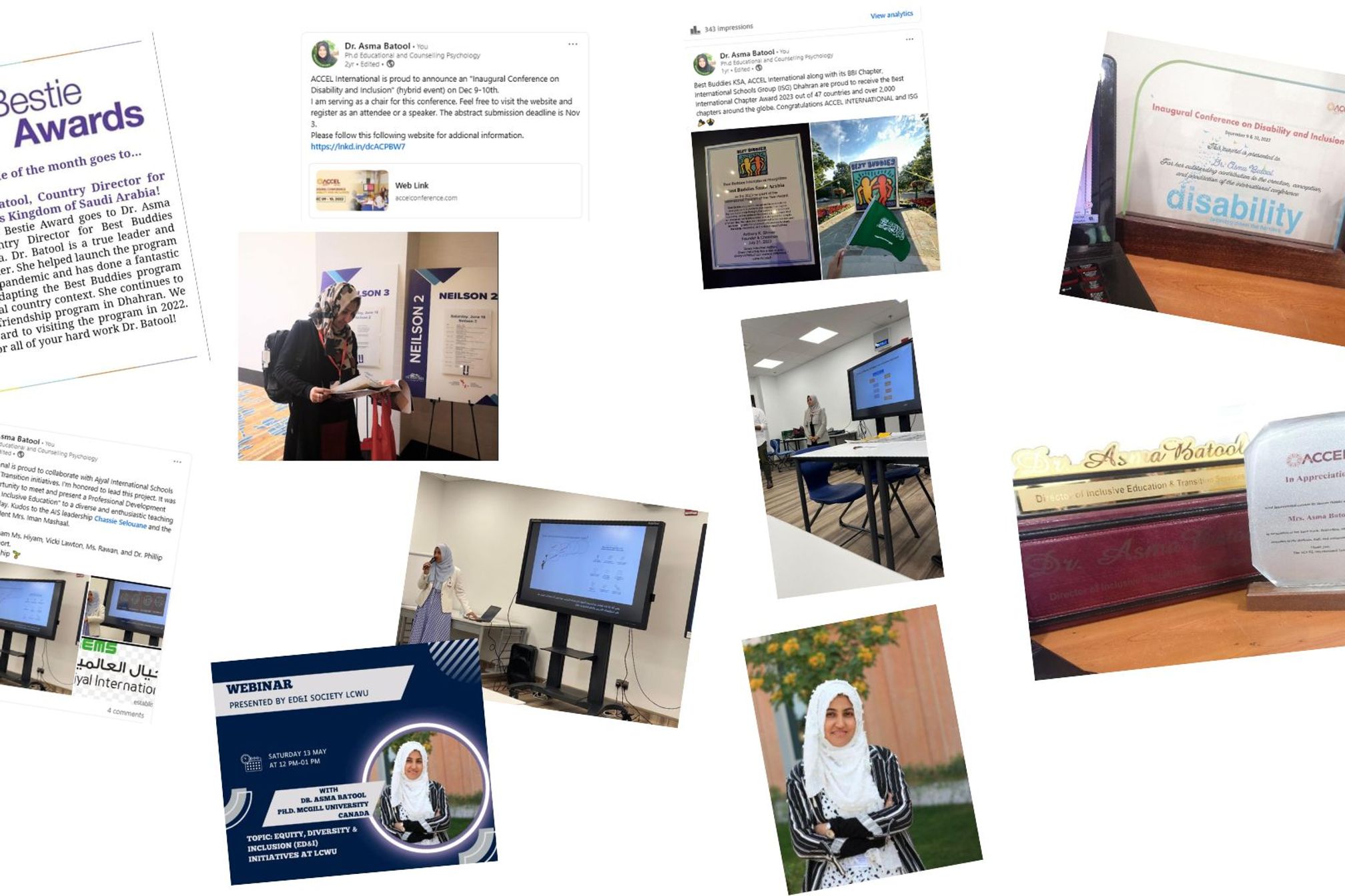 Professional Recognitions and Academic Achievements