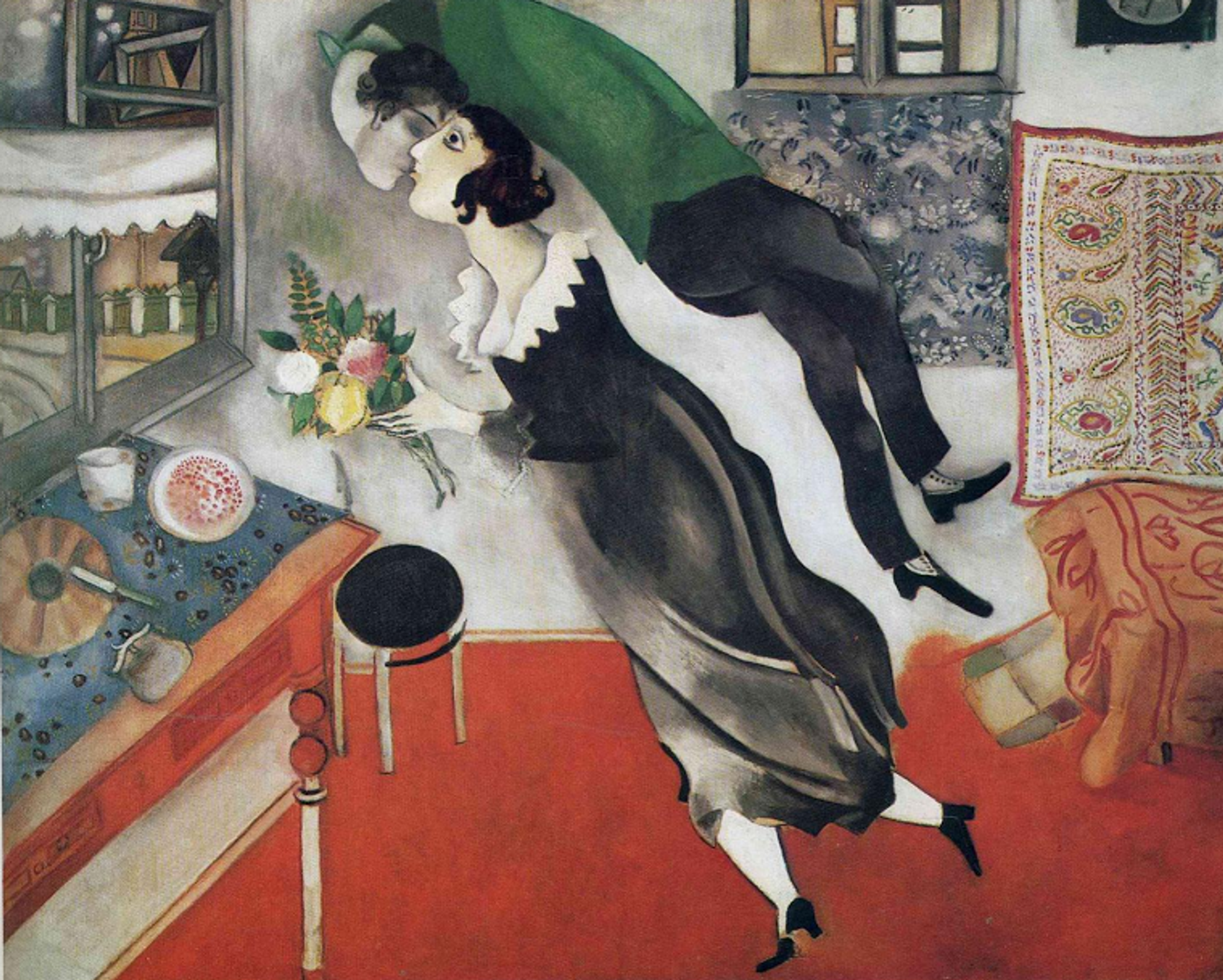 A painting of a woman wearing a black dress about to kiss a man who is floating over her wearing a green jumper​​​​‌﻿‍﻿​‍​‍‌‍﻿﻿‌﻿​‍‌‍‍‌‌‍‌﻿‌‍‍‌‌‍﻿‍​‍​‍​﻿‍‍​‍​‍‌﻿​﻿‌‍​‌‌‍﻿‍‌‍‍‌‌﻿‌​‌﻿‍‌​‍﻿‍‌‍‍‌‌‍﻿﻿​‍​‍​‍﻿​​‍​‍‌‍‍​‌﻿​‍‌‍‌‌‌‍‌‍​‍​‍​﻿‍‍​‍​‍‌‍‍​‌﻿‌​‌﻿‌​‌﻿​​​﻿‍‍​‍﻿﻿​‍﻿﻿‌‍﻿​‌‍﻿﻿‌‍​﻿‌‍​‌‌‍﻿​‌‍‍​‌‍﻿﻿‌﻿​﻿‌﻿‌​​﻿‍‍​﻿​﻿​﻿​﻿​﻿​﻿​﻿​﻿​‍﻿﻿‌‍‍‌‌‍﻿‍‌﻿‌​‌‍‌‌‌‍﻿‍‌﻿‌​​‍﻿﻿‌‍‌‌‌‍‌​‌‍‍‌‌﻿‌​​‍﻿﻿‌‍﻿‌‌‍﻿﻿‌‍‌​‌‍‌‌​﻿﻿‌‌﻿​​‌﻿​‍‌‍‌‌‌﻿​﻿‌‍‌‌‌‍﻿‍‌﻿‌​‌‍​‌‌﻿‌​‌‍‍‌‌‍﻿﻿‌‍﻿‍​﻿‍﻿‌‍‍‌‌‍‌​​﻿﻿‌‌‍‌​​﻿​‌​﻿‌‌​﻿​﻿​﻿​‌​﻿‌﻿​﻿​﻿​﻿‌‌​‍﻿‌‌‍​‍​﻿​​​﻿‍‌​﻿‌‌​‍﻿‌​﻿‌​​﻿​‌​﻿‌‍​﻿​﻿​‍﻿‌‌‍​‌​﻿​‍​﻿‌​​﻿‌﻿​‍﻿‌‌‍​‌‌‍​‌‌‍‌‍​﻿‍​‌‍‌​‌‍‌​‌‍​‍​﻿‌​​﻿​‌‌‍​‌​﻿​‌‌‍‌‌​﻿‍﻿‌﻿‌​‌﻿‍‌‌﻿​​‌‍‌‌​﻿﻿‌‌﻿​​‌‍﻿﻿‌﻿​﻿‌﻿‌​​﻿‍﻿‌﻿​​‌‍​‌‌﻿‌​‌‍‍​​﻿﻿‌‌‍​‍‌‍﻿﻿‌‍‌​‌﻿‍‌​‍‌‌​﻿‌‌‌​​‍‌‌﻿﻿‌‍‍﻿‌‍‌‌‌﻿‍‌​‍‌‌​﻿​﻿‌​‌​​‍‌‌​﻿​﻿‌​‌​​‍‌‌​﻿​‍​﻿​‍​﻿‍‌​﻿‍‌‌‍‌‌‌‍‌‍​﻿‌​​﻿​‍‌‍​‍​﻿‍‌​﻿‌‍‌‍​‍​﻿‍​​﻿‌‍​‍‌‌​﻿​‍​﻿​‍​‍‌‌​﻿‌‌‌​‌​​‍﻿‍‌‍​‌‌‍﻿​‌﻿‌​​﻿﻿﻿‌‍​‍‌‍​‌‌﻿​﻿‌‍‌‌‌‌‌‌‌﻿​‍‌‍﻿​​﻿﻿‌‌‍‍​‌﻿‌​‌﻿‌​‌﻿​​​‍‌‌​﻿​﻿‌​​‌​‍‌‌​﻿​‍‌​‌‍​‍‌‌​﻿​‍‌​‌‍‌‍﻿​‌‍﻿﻿‌‍​﻿‌‍​‌‌‍﻿​‌‍‍​‌‍﻿﻿‌﻿​﻿‌﻿‌​​‍‌‌​﻿​﻿‌​​‌​﻿​﻿​﻿​﻿​﻿​﻿​﻿​﻿​‍‌‍‌‍‍‌‌‍‌​​﻿﻿‌‌‍‌​​﻿​‌​﻿‌‌​﻿​﻿​﻿​‌​﻿‌﻿​﻿​﻿​﻿‌‌​‍﻿‌‌‍​‍​﻿​​​﻿‍‌​﻿‌‌​‍﻿‌​﻿‌​​﻿​‌​﻿‌‍​﻿​﻿​‍﻿‌‌‍​‌​﻿​‍​﻿‌​​﻿‌﻿​‍﻿‌‌‍​‌‌‍​‌‌‍‌‍​﻿‍​‌‍‌​‌‍‌​‌‍​‍​﻿‌​​﻿​‌‌‍​‌​﻿​‌‌‍‌‌​‍‌‍‌﻿‌​‌﻿‍‌‌﻿​​‌‍‌‌​﻿﻿‌‌﻿​​‌‍﻿﻿‌﻿​﻿‌﻿‌​​‍‌‍‌﻿​​‌‍​‌‌﻿‌​‌‍‍​​﻿﻿‌‌‍​‍‌‍﻿﻿‌‍‌​‌﻿‍‌​‍‌‌​﻿‌‌‌​​‍‌‌﻿﻿‌‍‍﻿‌‍‌‌‌﻿‍‌​‍‌‌​﻿​﻿‌​‌​​‍‌‌​﻿​﻿‌​‌​​‍‌‌​﻿​‍​﻿​‍​﻿‍‌​﻿‍‌‌‍‌‌‌‍‌‍​﻿‌​​﻿​‍‌‍​‍​﻿‍‌​﻿‌‍‌‍​‍​﻿‍​​﻿‌‍​‍‌‌​﻿​‍​﻿​‍​‍‌‌​﻿‌‌‌​‌​​‍﻿‍‌‍​‌‌‍﻿​‌﻿‌​​‍​‍‌﻿﻿‌