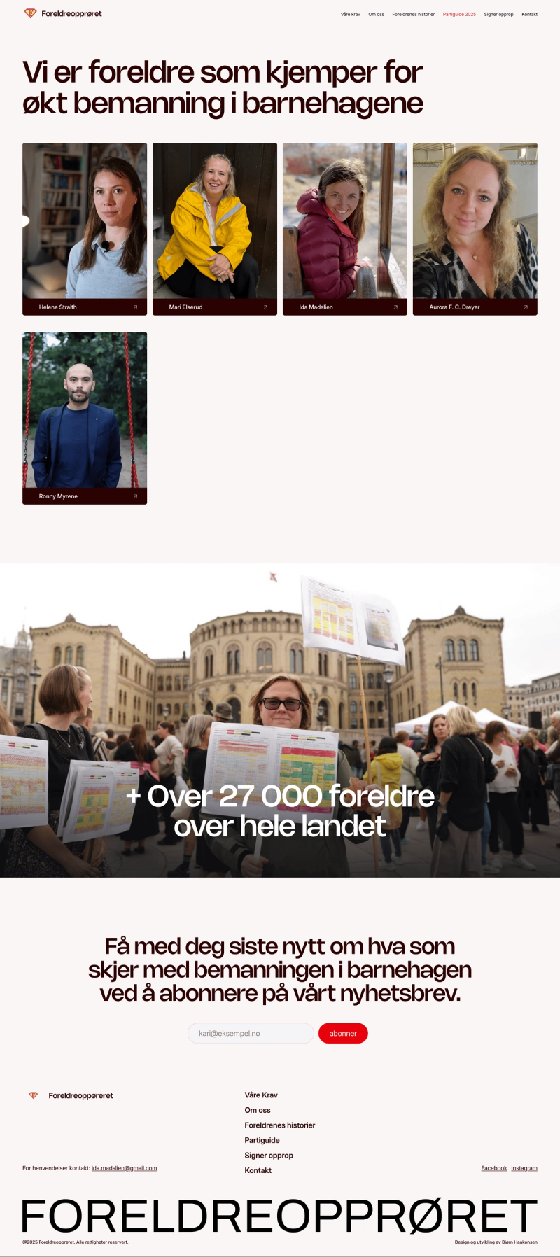 Foreldreopprøret — Om oss