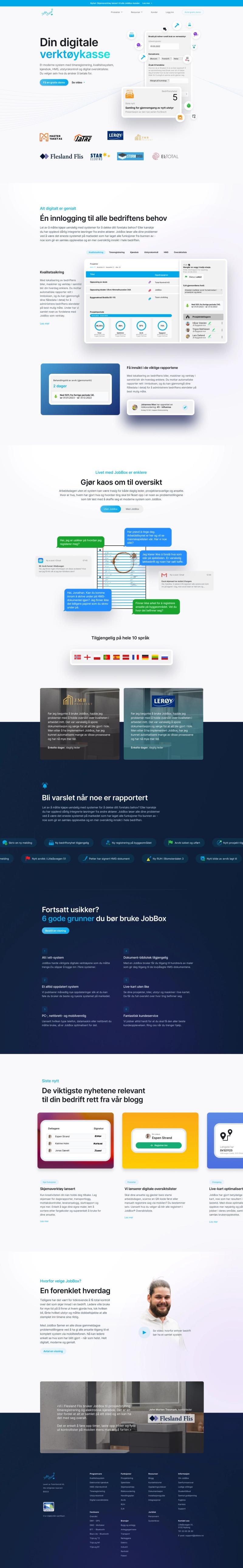 Framside JobBox Design i Figma