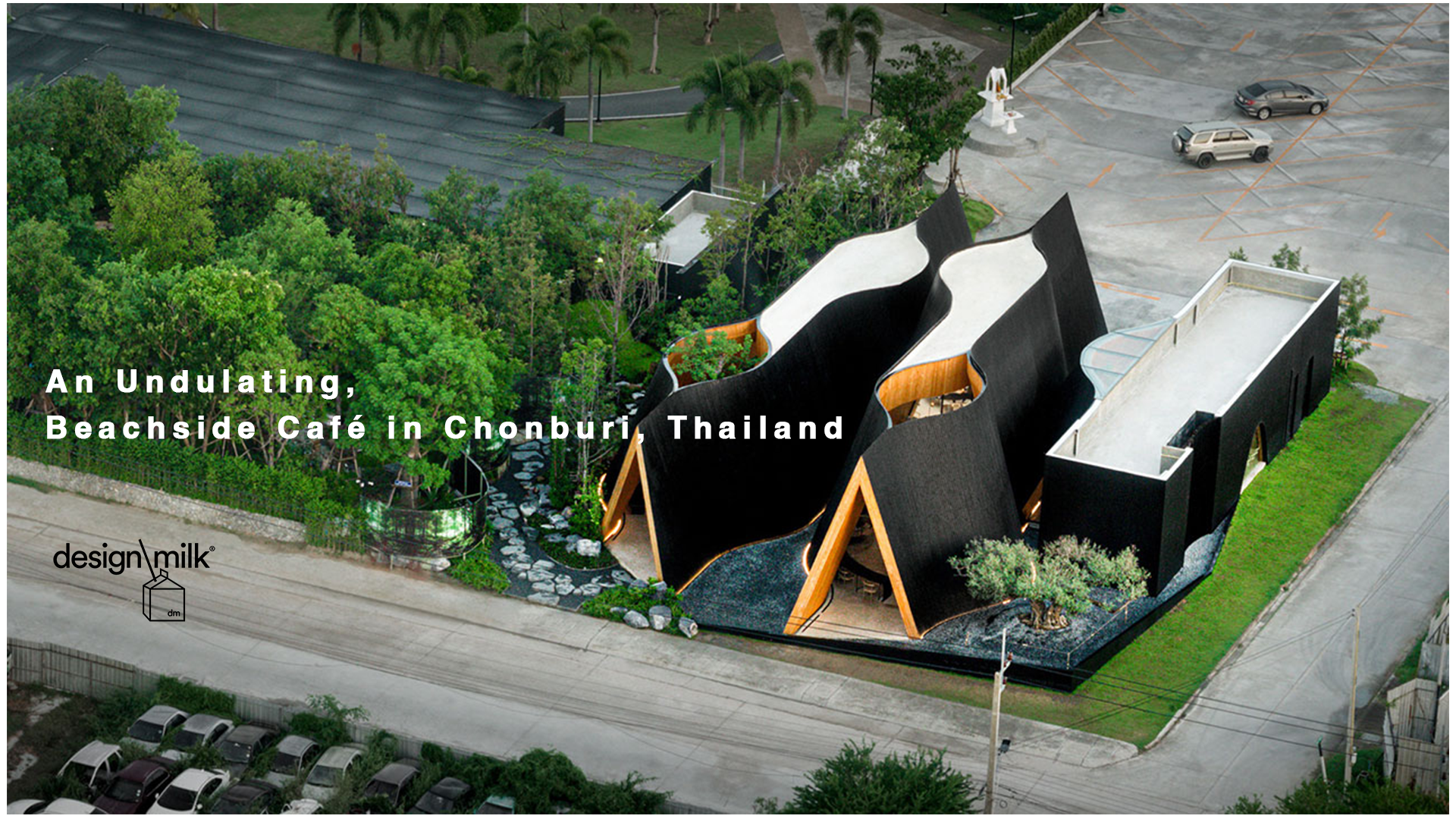 An Undulating, Beachside Café in Chonburi, Thailand