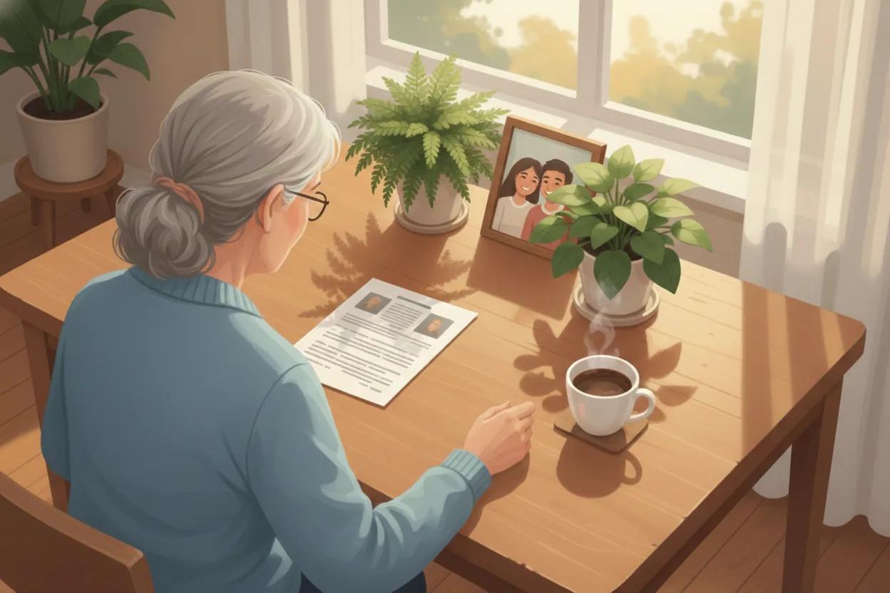 image of someone reviewing hospice Medicare benefit