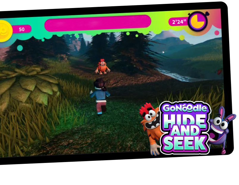 Join the Champs in GoNoodle Hide and Seek, only on Roblox!