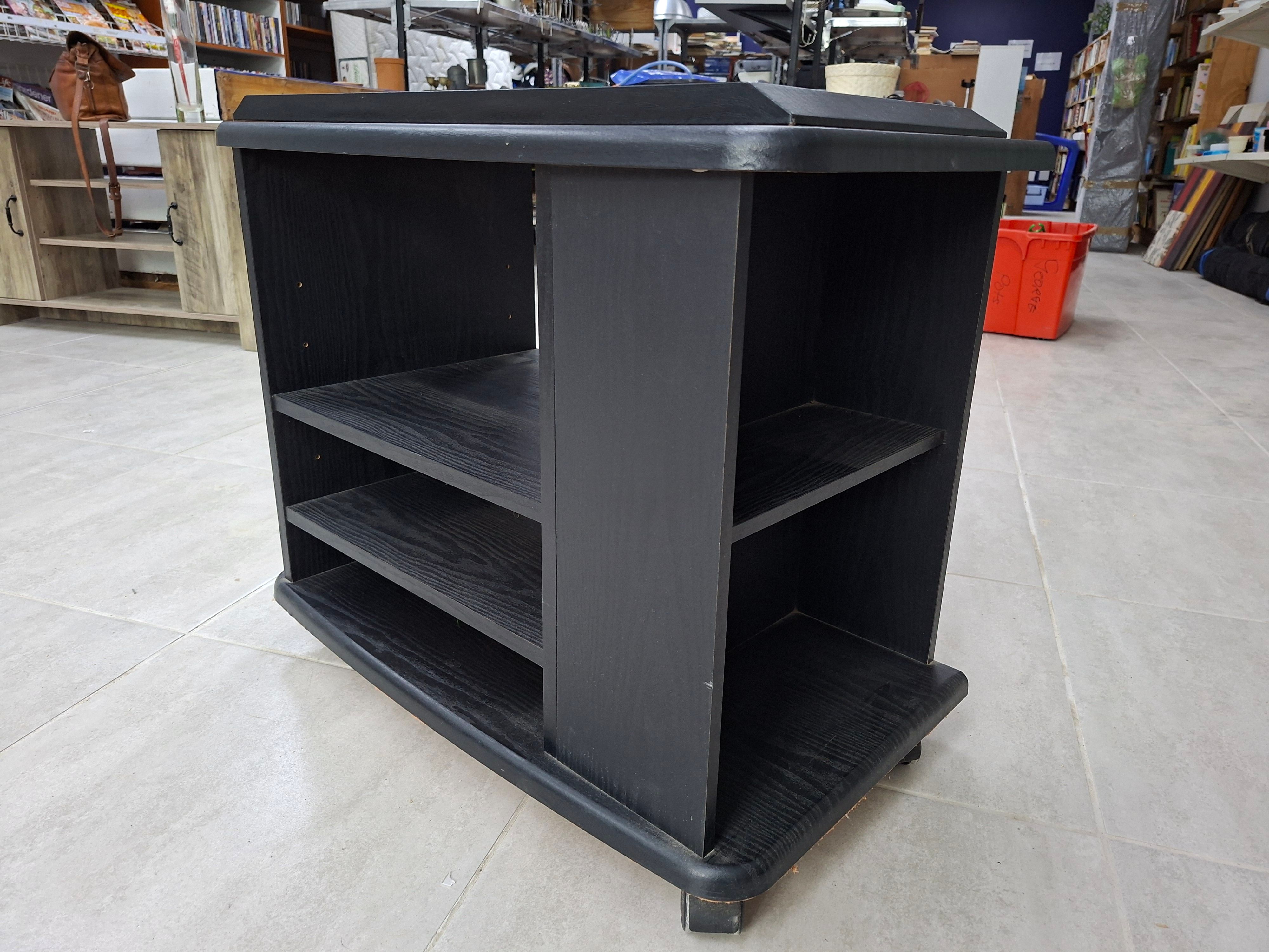 Rolling TV Stand with Swivel Top 2