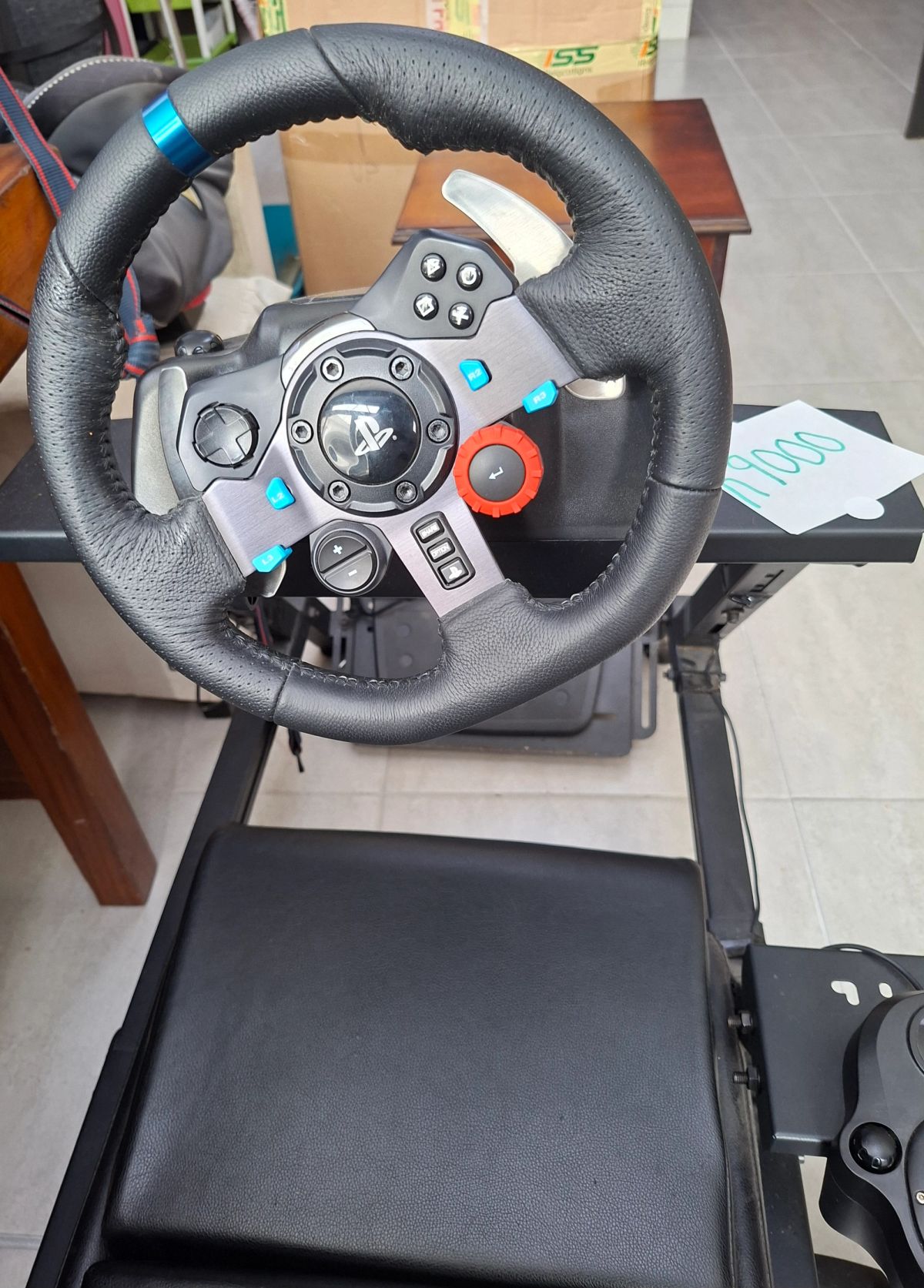 Next Level Racing Simulator Cockpit with Logitech G29 Steering Wheel & Pedals 4