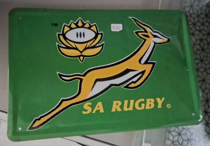 SA Rugby Springbok Metal Wall Sign