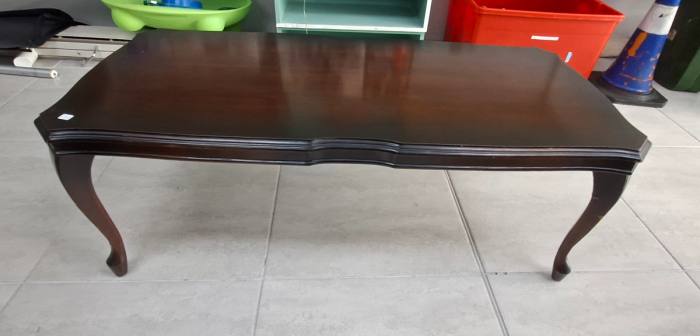 Vintage Dark Wood Coffee Table