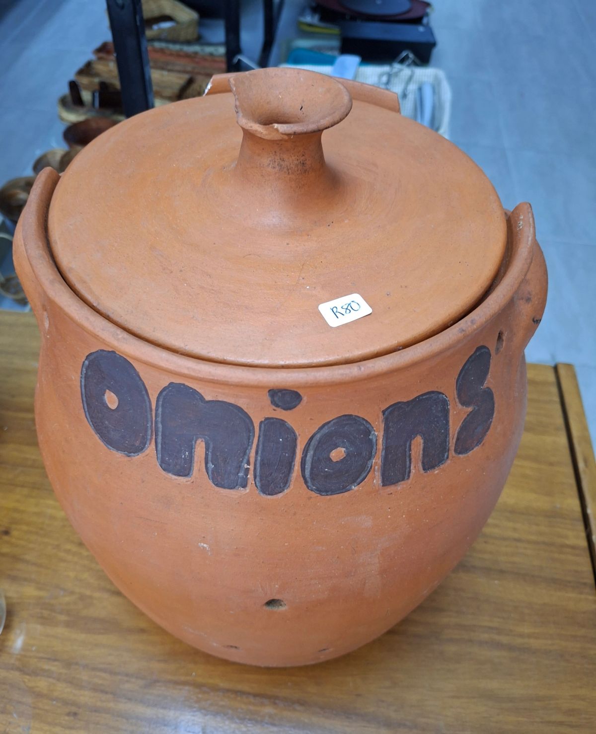 Terracotta Onion Crock
