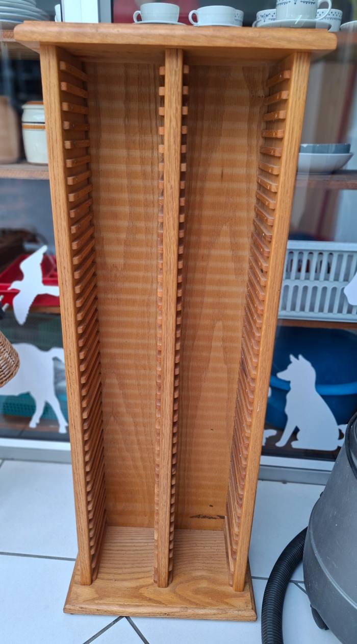 Freestanding Wooden CD Rack