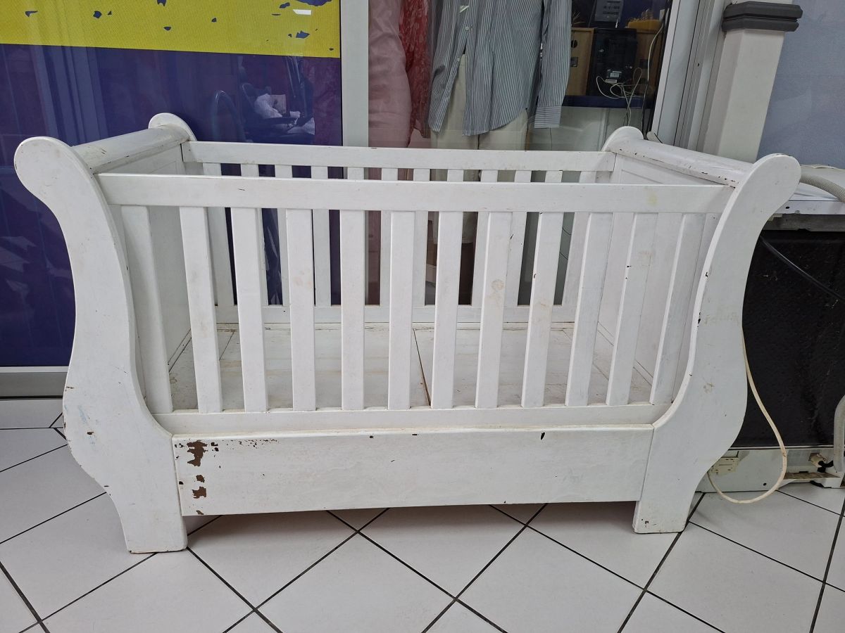 Sleigh Style Baby Cot