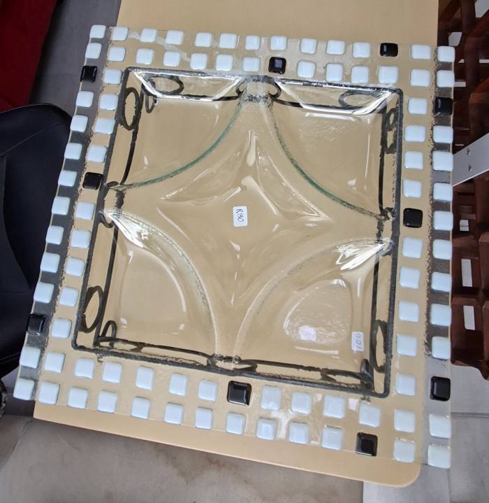 Handcrafted Decorative Glass Tray