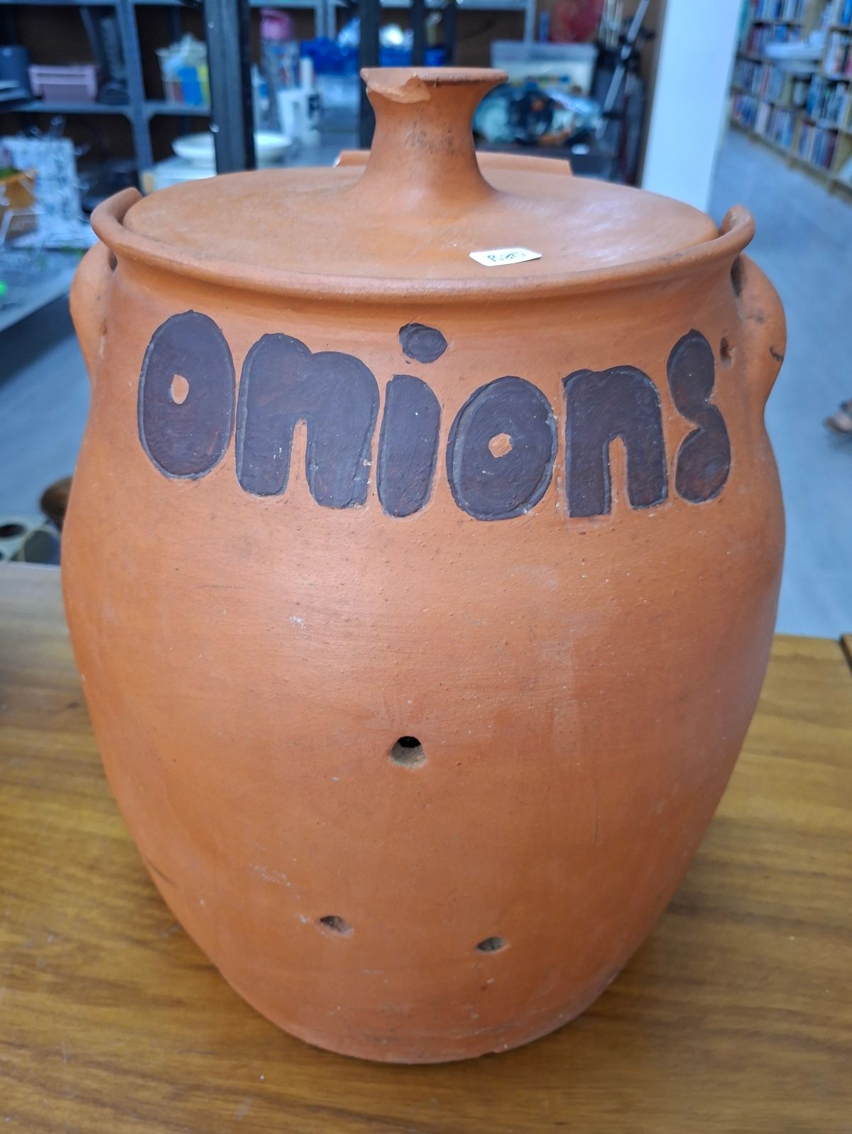 Terracotta Onion Crock 2