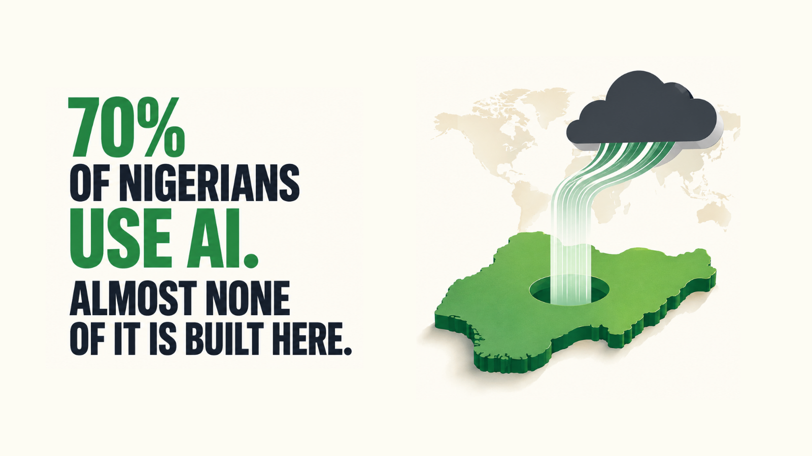70% of Nigerians Use AI. Almost None of It Is Built Here.