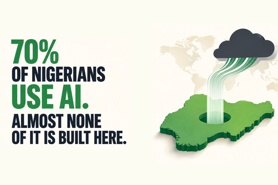 70% of Nigerians Use AI. Almost None of It Is Built Here.