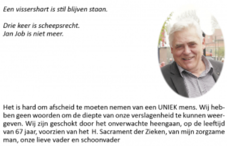 Een laatste proost op het leven van mijn Ome Jan