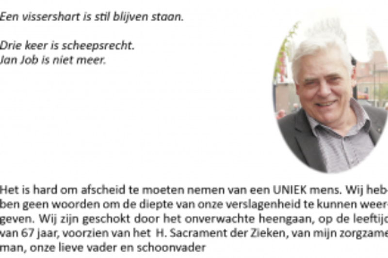 Een laatste proost op het leven van mijn Ome Jan