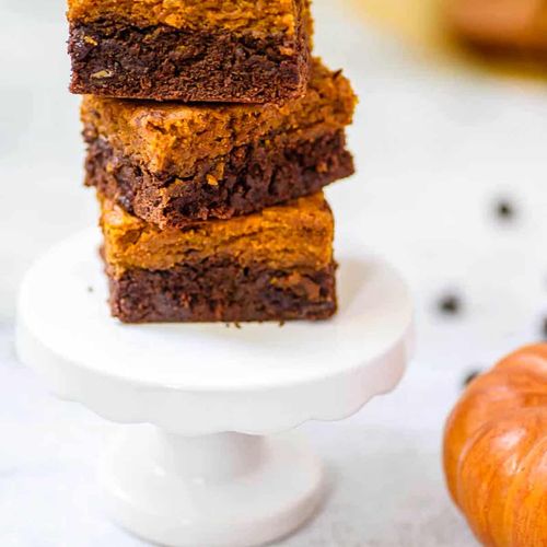 Healthy Pumpkin Brownies