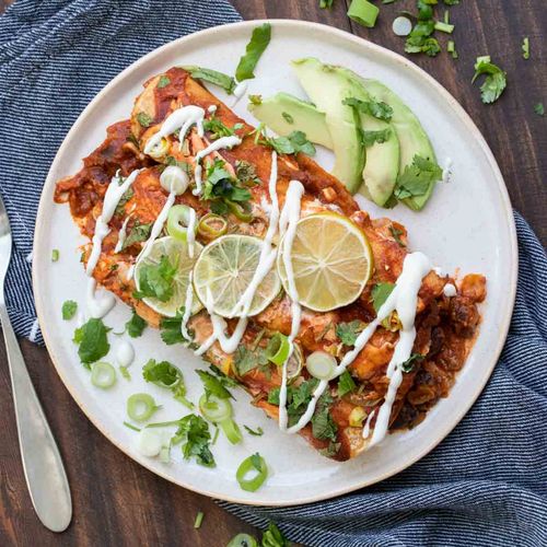 Vegan Black Bean Enchiladas
