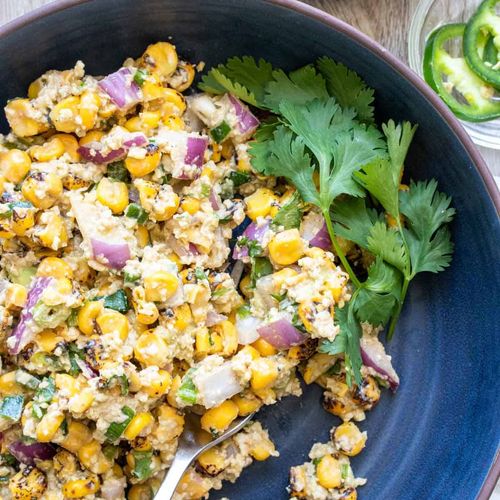 Mexican Street Corn Salad (Vegan Elote Salad Recipe)