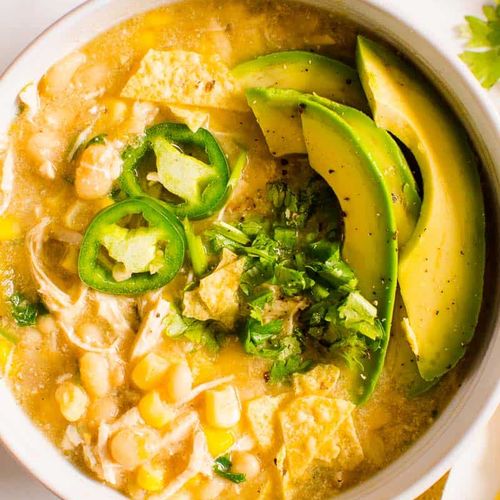 Healthy White Chicken Chili